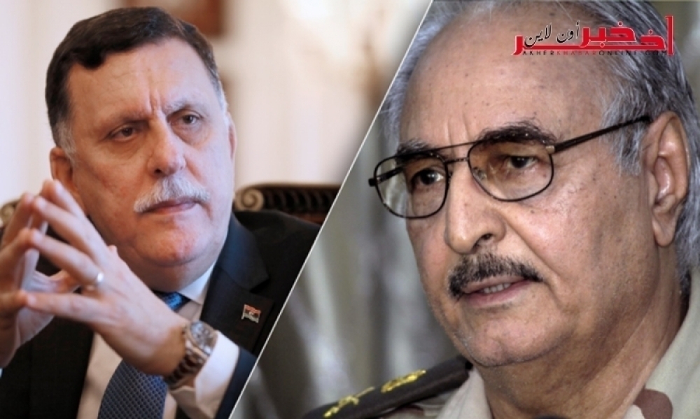 من موسكو حفتر يعلن  التخلي عن " اتفاق باريس " مع السراج و استئناف القتال 