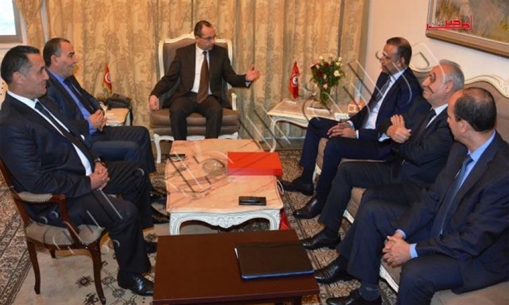 وزير الداخلية هشام الفوراتي يستقبل وديع الجريء