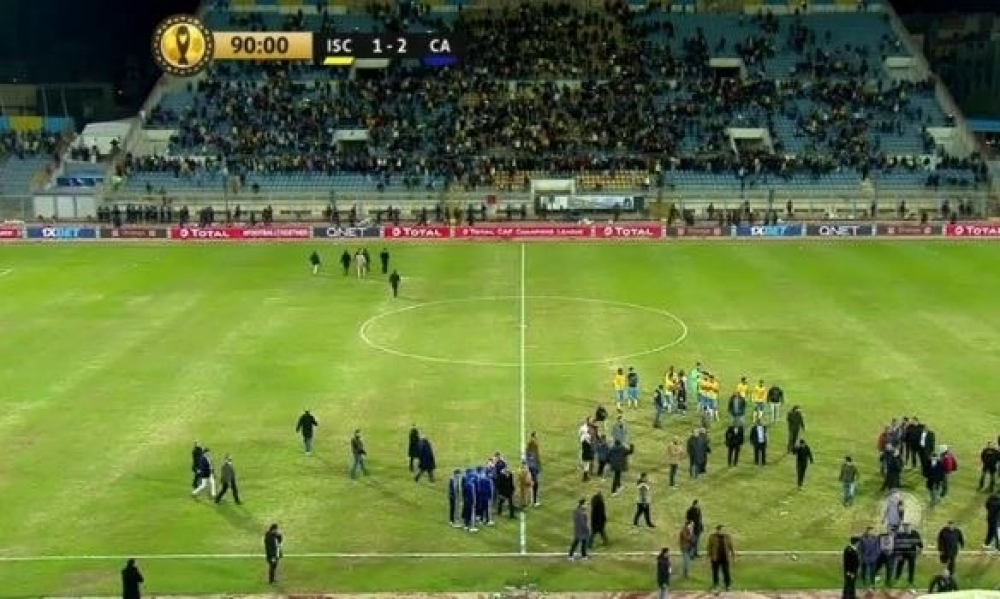 إيقاف مباراة الإفريقي والاسماعيلي المصري.. الاسباب