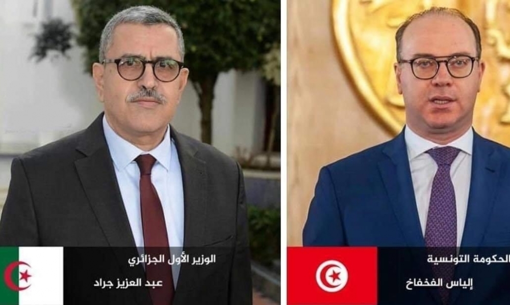 الفخفاخ يتلقى مكالمة هاتفية من الوزير الأول الجزائري 