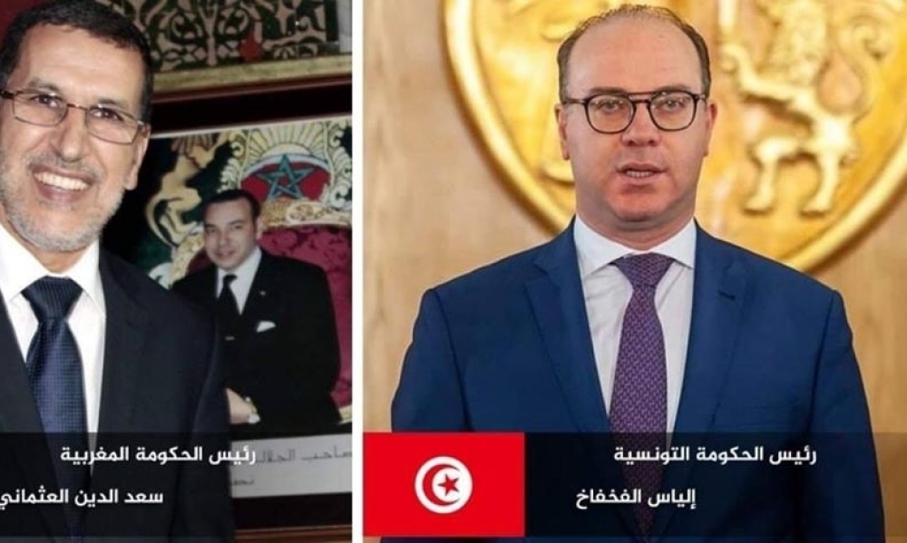 مكالمة هاتفية  بين رئيس الحكومة و نظيره المغربي