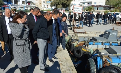  نابل: وزير الفلاحة يتابع قطاعي الفلاحة والصّيد البحري بالجهة ويتخذ جملة من الإجراءات للتسريع في استكمال أشغال تهيئة ميناء قليبية